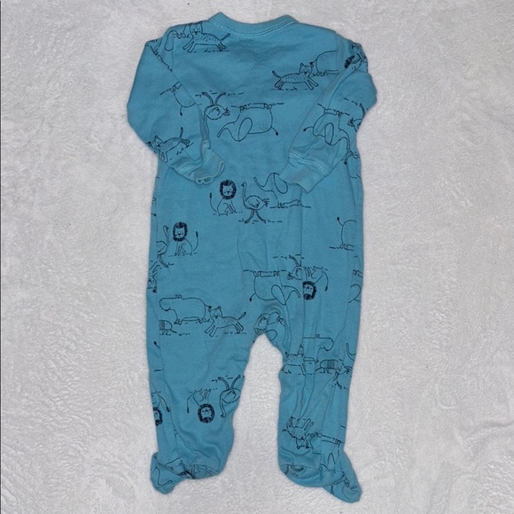 (2 for $10) carters animal footie/ sleeper One Piece with Animal Print - Picture 5 of 6